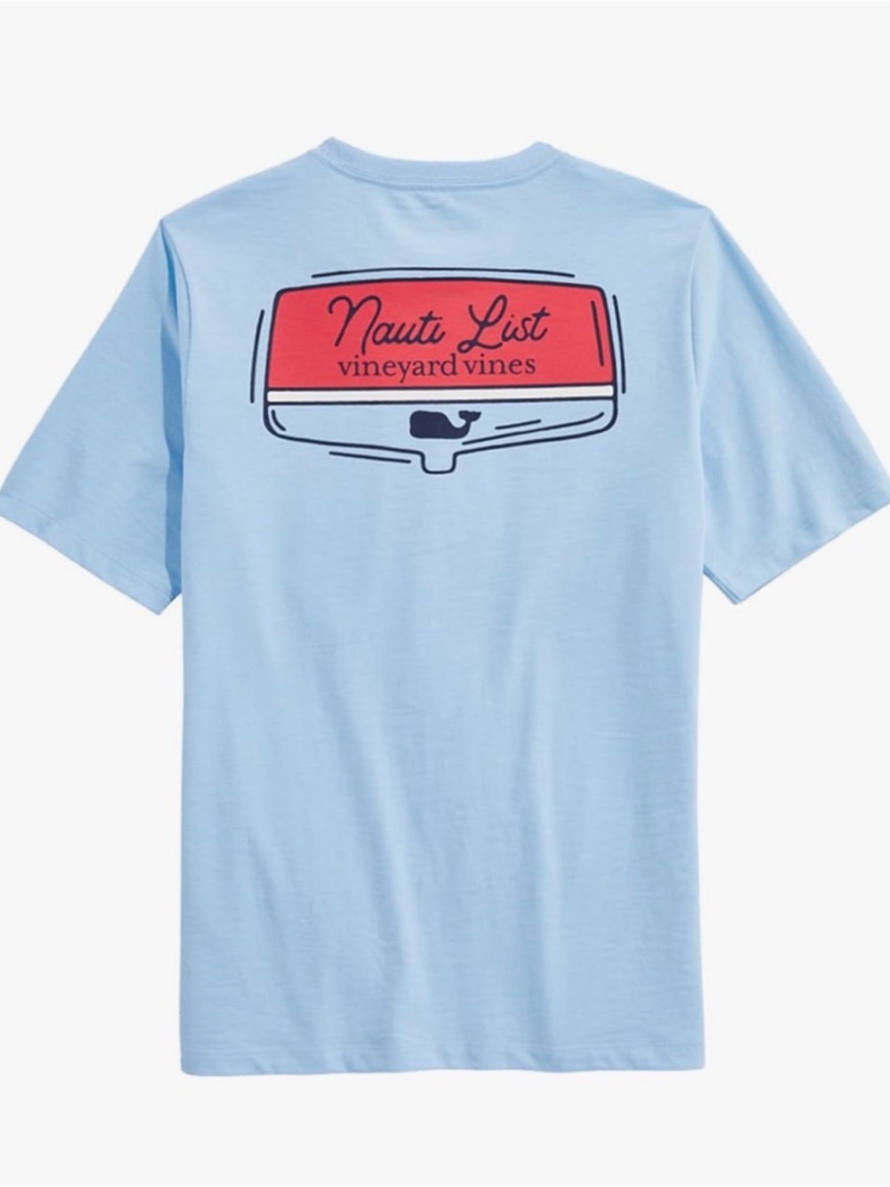 vineyard vines Boys' Water Ski Santa Short-Sleeve Tee, Nauti List, Sz XL 18 - Picture 2 of 7